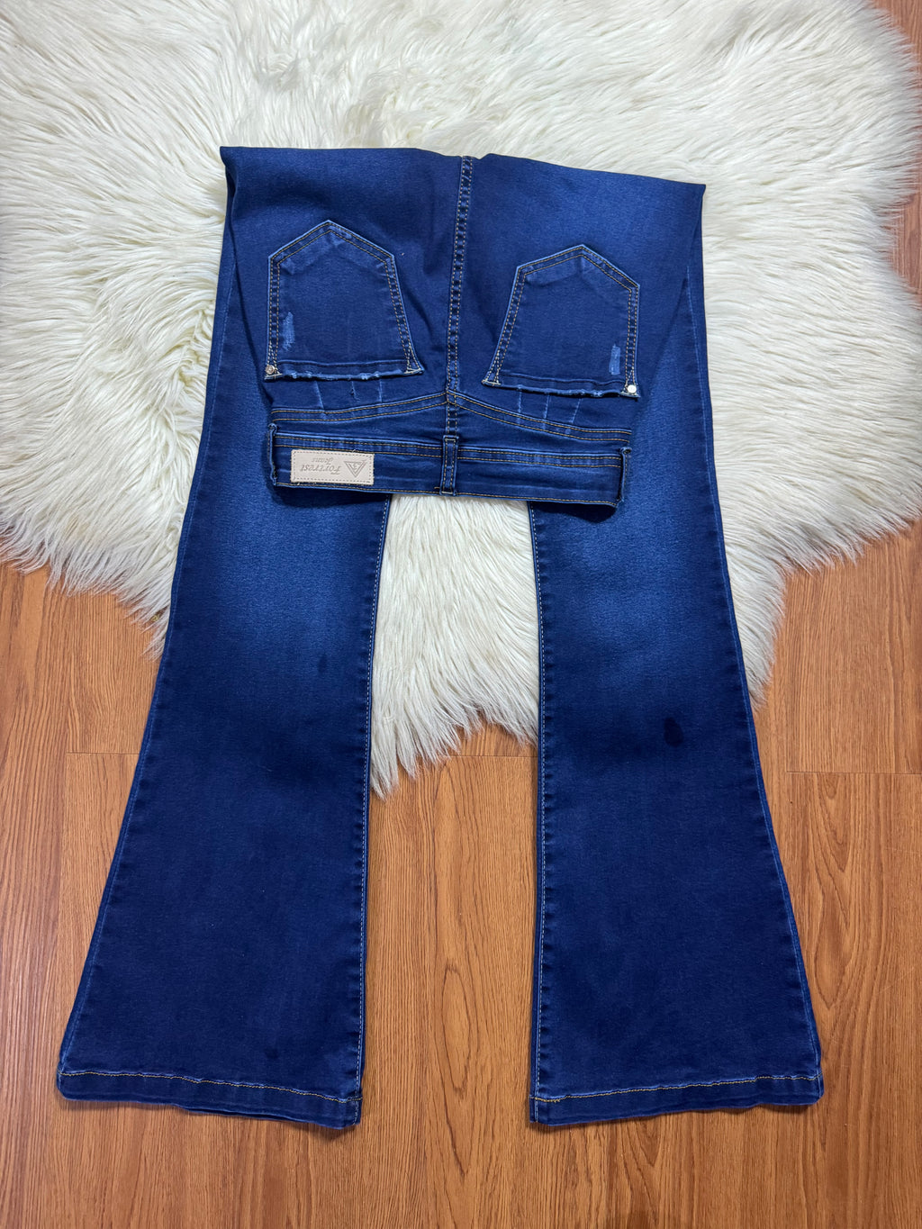 Flared Ojal Azul
