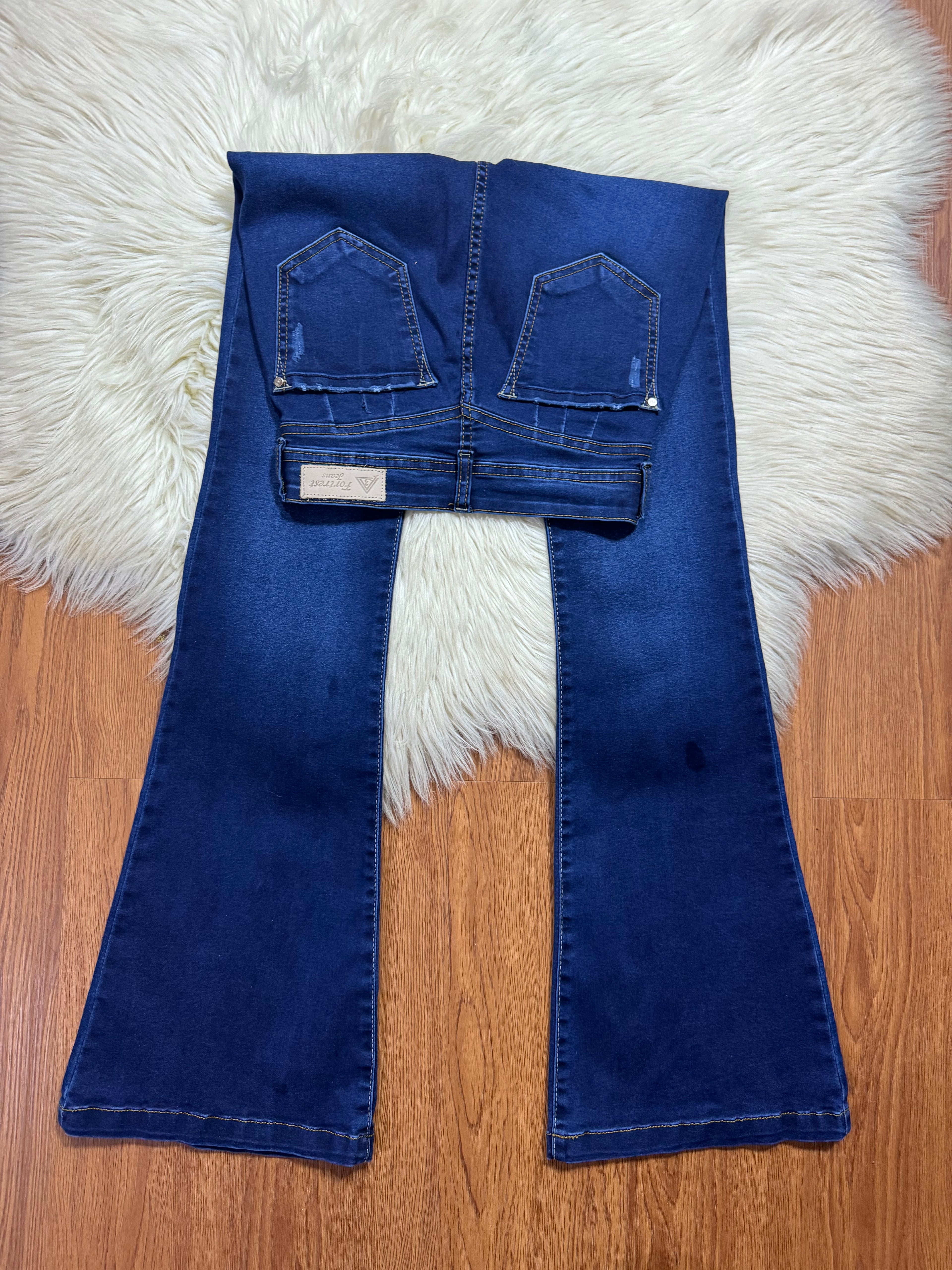Flared Ojal Azul