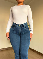FLARED CHIC AZUL EMPO