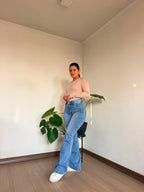 Flared Tachas Diva Celeste